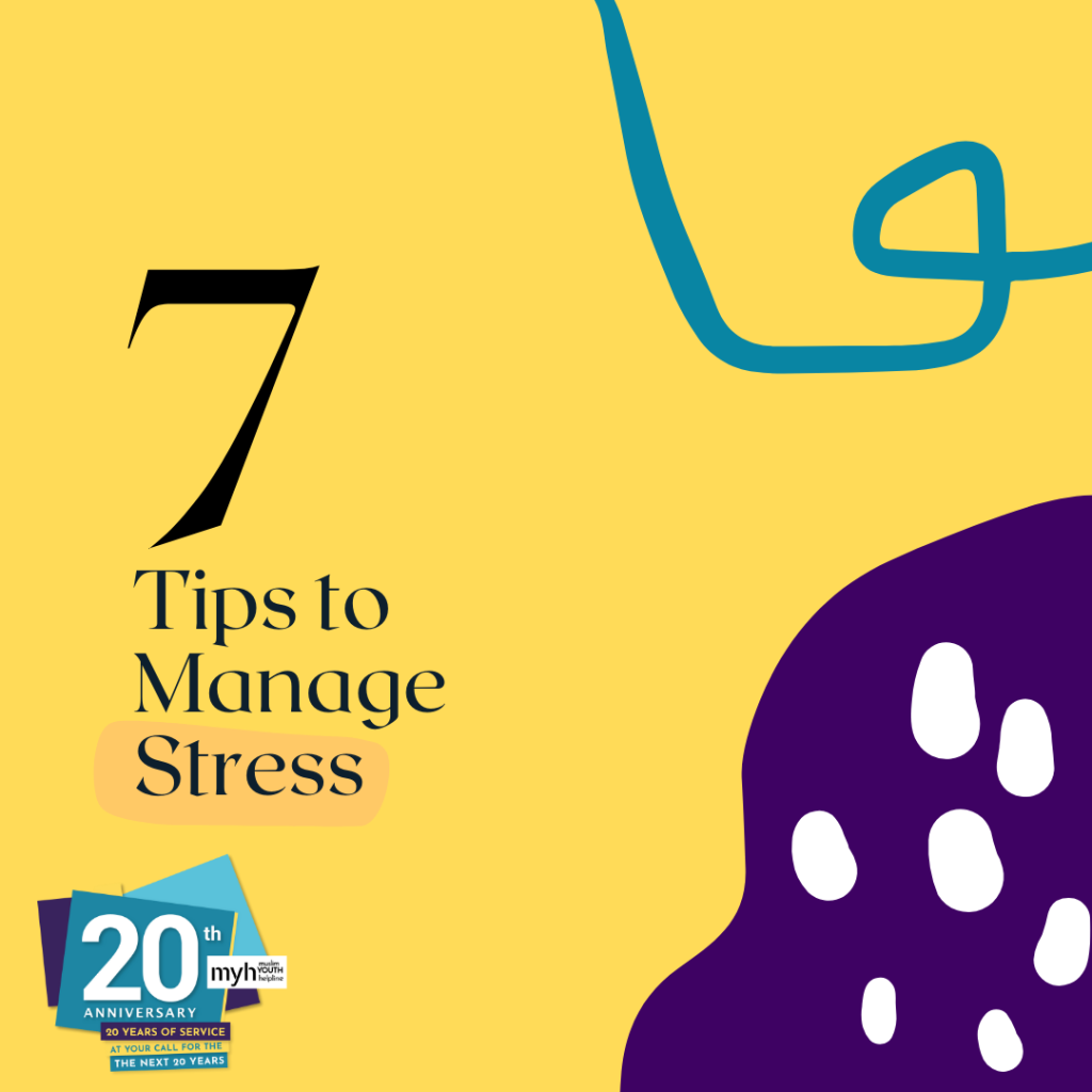 Tips to manage stress, title slide