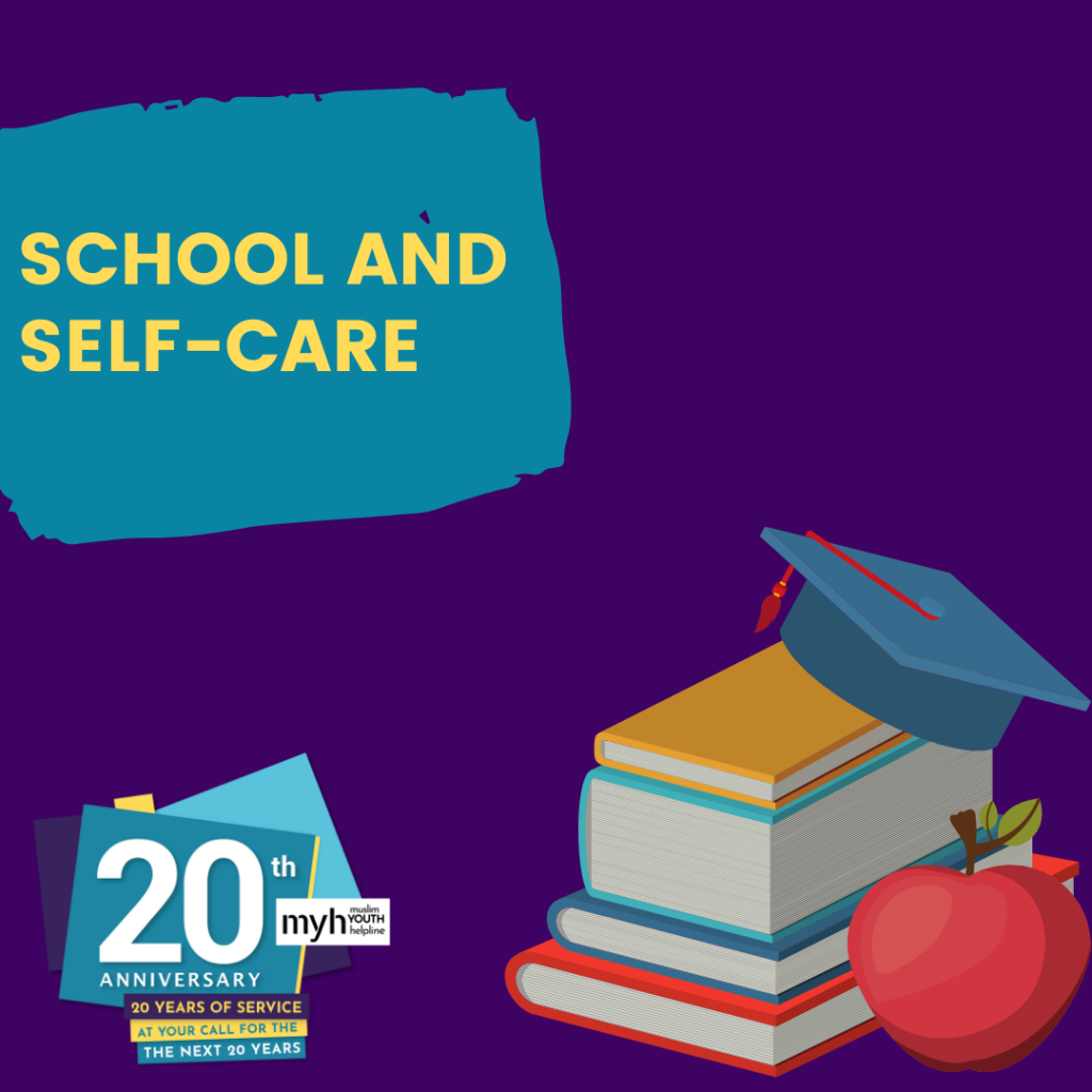 School and self-care, title slide