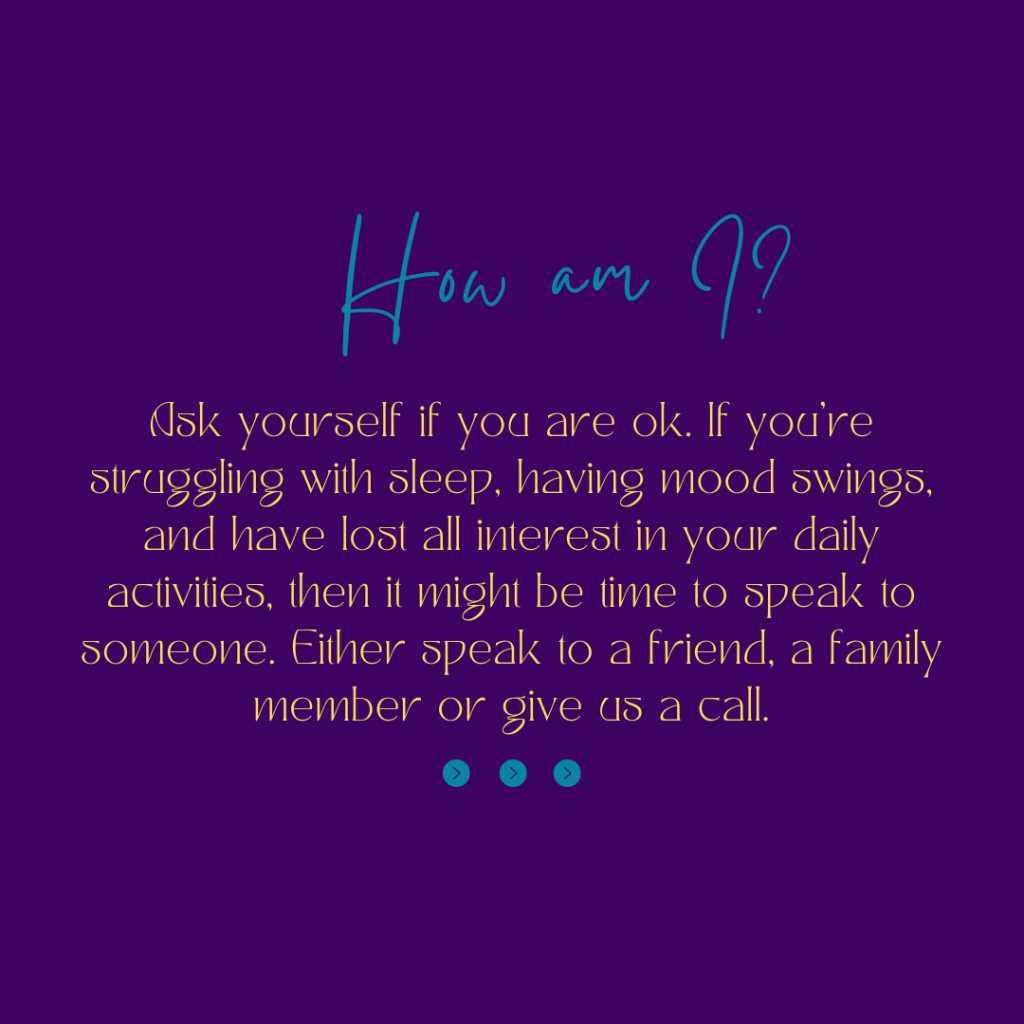 Check in on yourself, slide 2 of 5: How am I?
