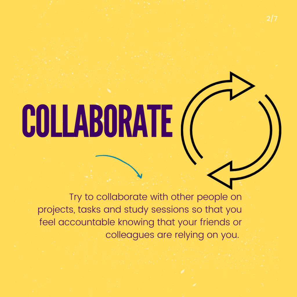 Procrastination, slide 2 of 7: Collaborate