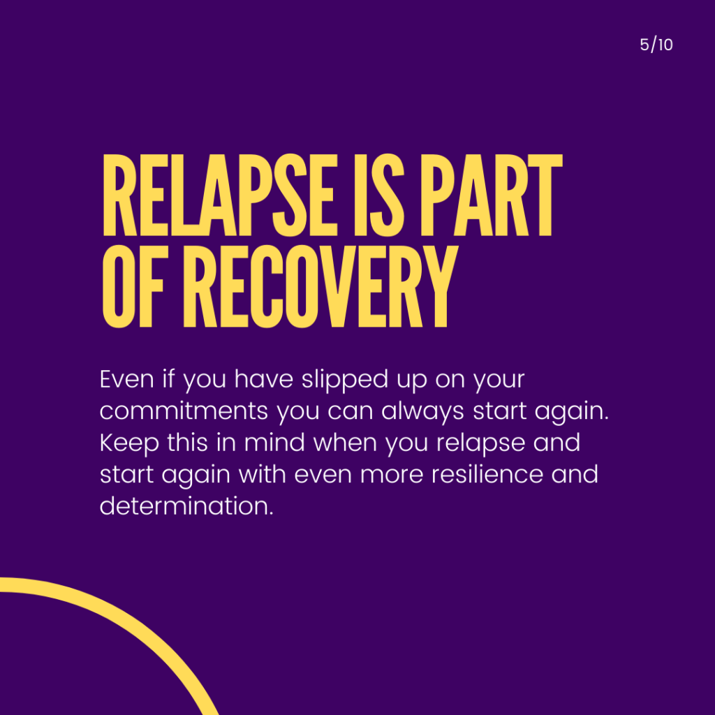Pornography addiction, slide 5 of 10: Relapse is part of recovery