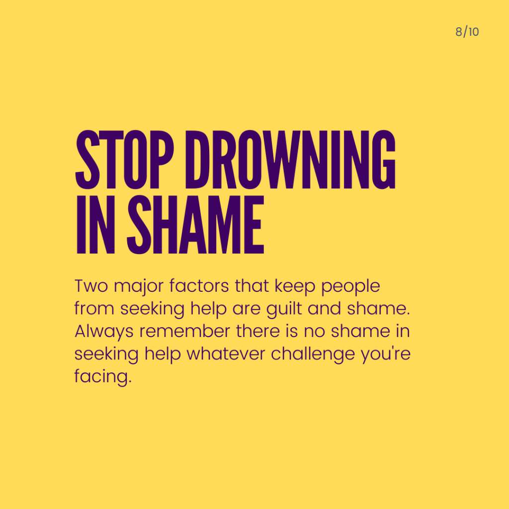 Pornography addiction, slide 8 of 10: Stop drowning in shame