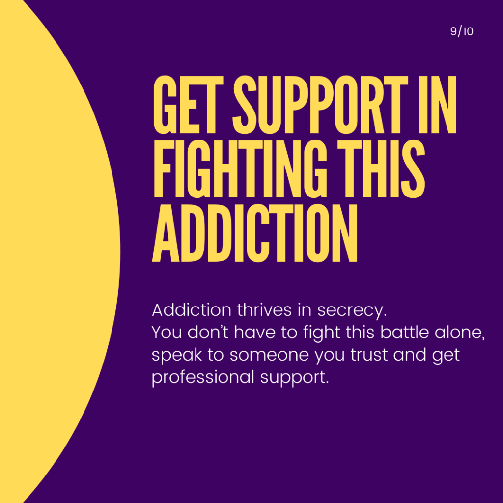 Pornography addiction, slide 9 of 10: Get support in fighting this addiction